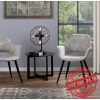 LumiSource CH-WRNG LGY2 Wrangler Chair in Light Grey